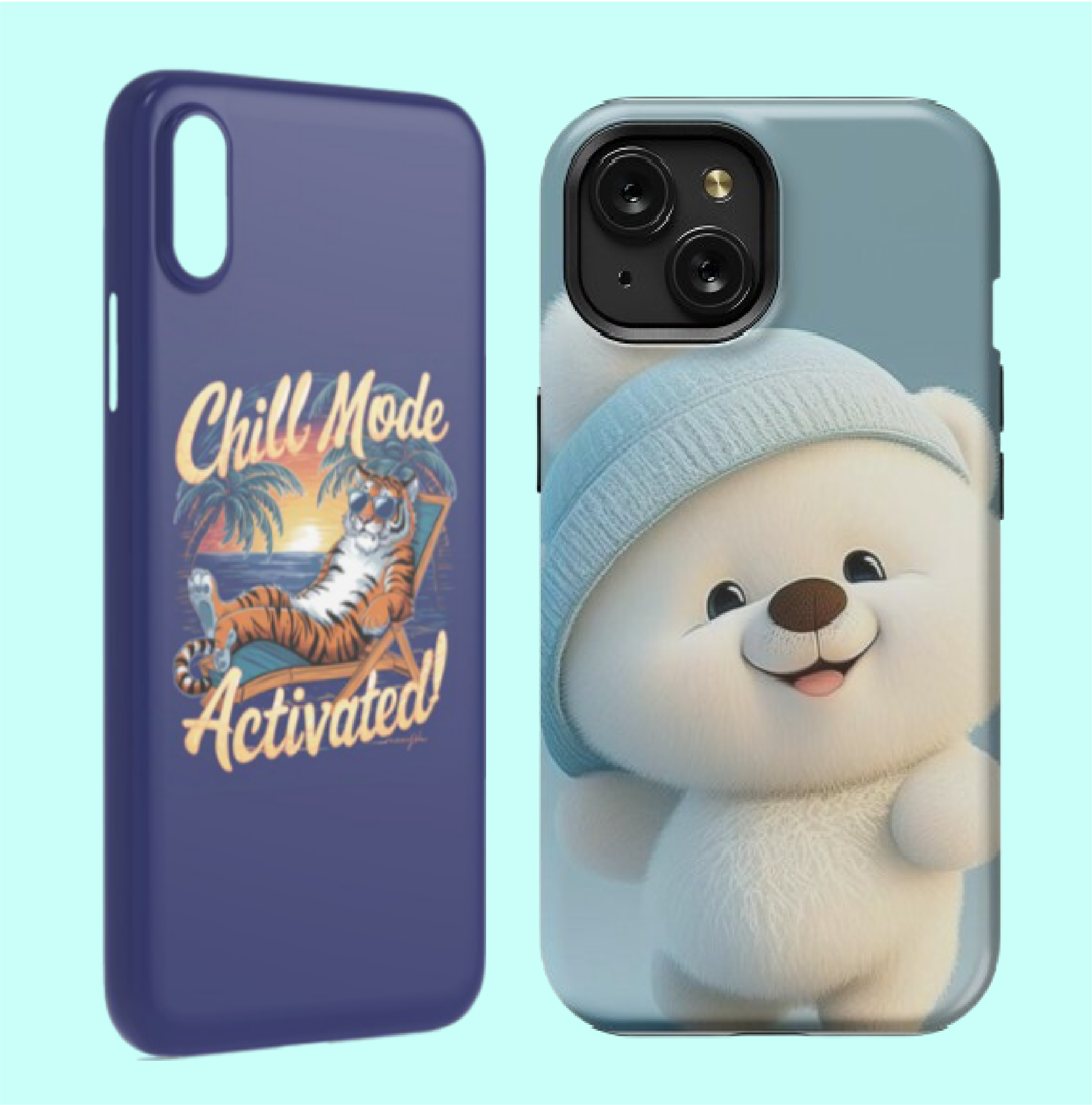 Durable phone cases with custom designs for all models